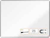 Nobo Premium Plus Magnetisch Whiteboard Emaille - Met Accessoire Houder - Inclusief Whiteboard Marker - 1200x900mm - Wit
