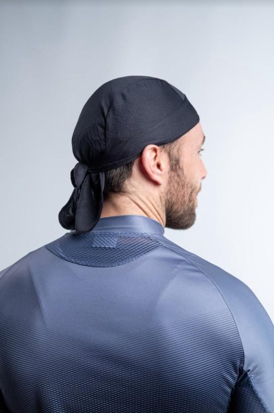Bikingbros grappige fietspet, polyester fietsmuts voor onder de helm, ademend en zweetabsorberend, D, one size