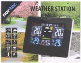 Weerstation - Draadloos weerstation - Multifunctioneel: met klok, wekker en kalender - Thermostaat - Vochtmeter - Wekker - Klok - Digitale klok