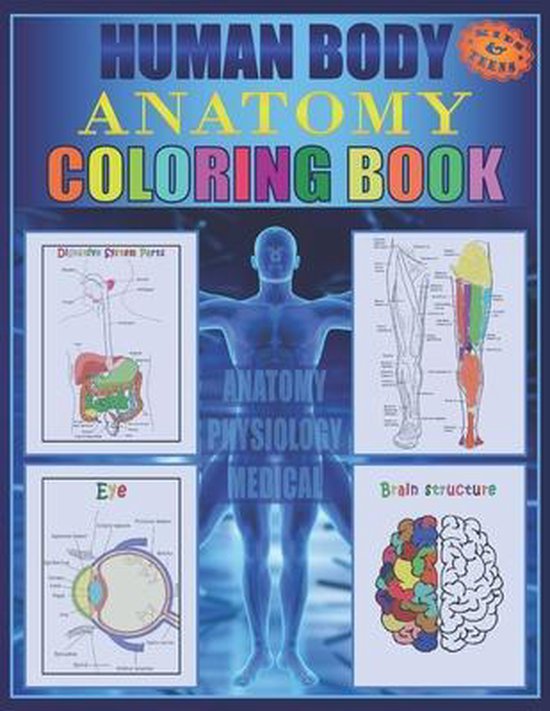 Human Body Anatomy Coloring Book - cover