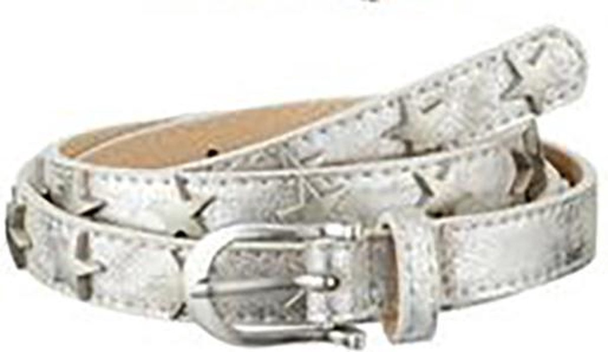 Damesriem Fashion - Zilver Metallic met Sterren - 85 cm
