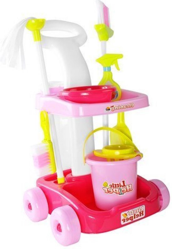 Jouets de ménage Jouets - Kit de nettoyage Enfants - Chariot de ménage -  Nettoyage 