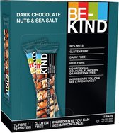 BE-KIND notenreep Dark Chocolate, Nuts & Sea salt - 12 x 40g