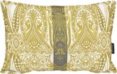 Yellow Jacquard Long Kussenhoes | Polyester - Jacquard Stof | 30 x 50 cm