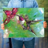 Poster - Kolibri - 50 X 70 Cm - Multicolor