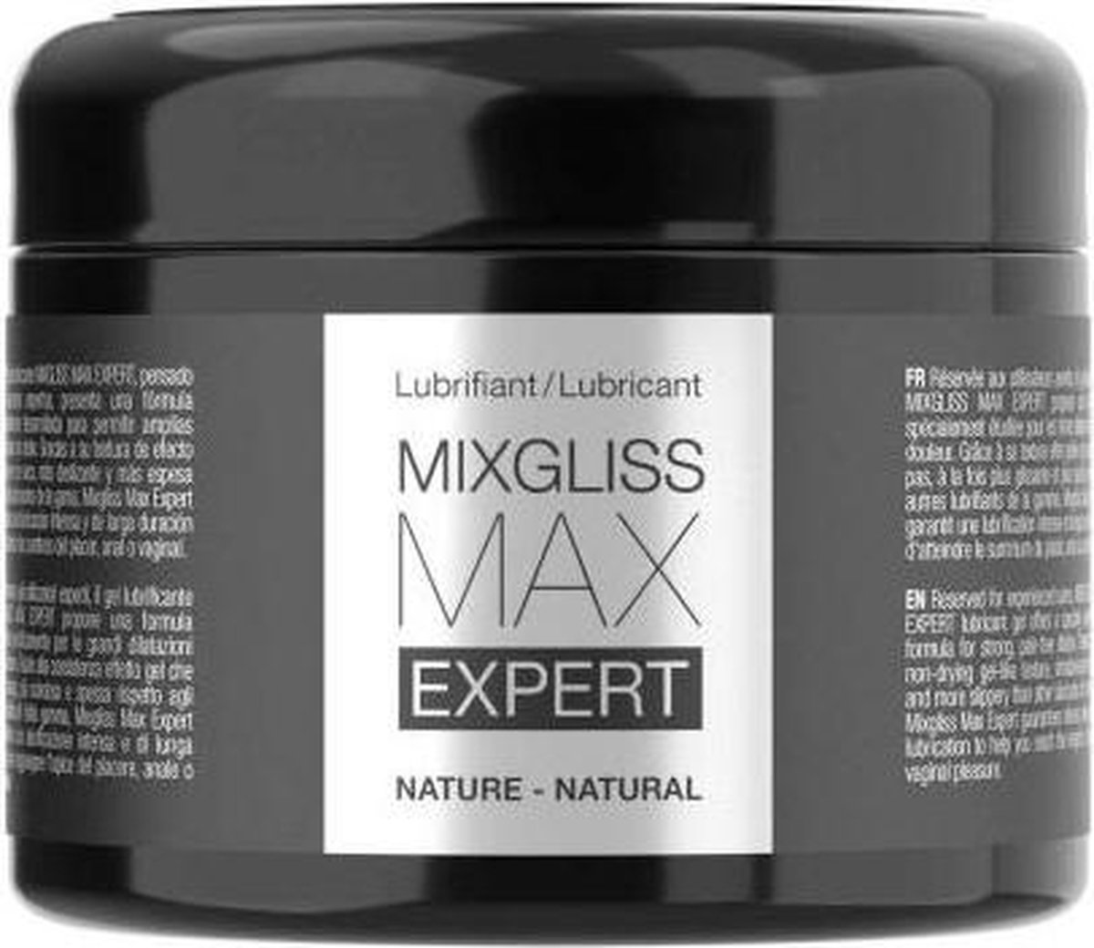 Goedkoopste Mixgliss Max Expert Nature - Glijmiddel - Waterbasis - Ontspannend Effect - Ideaal voor Anaal - 250ml - Handige Pot (hersluitbaar