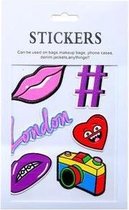 Kledingstickers, Stickers, stickerset Londen