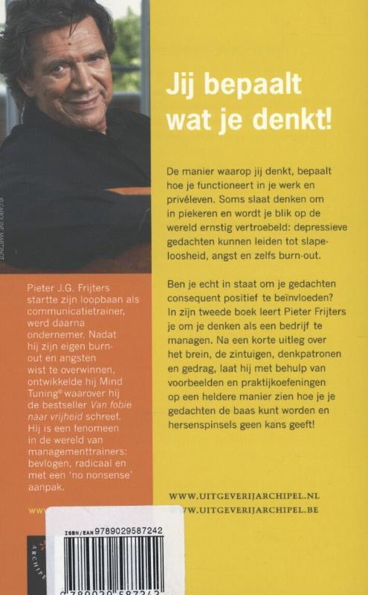 Meester over je gedachten - back cover