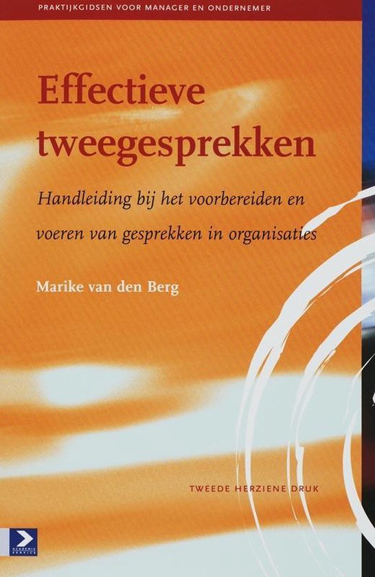 Cover van het boek 'Effectieve tweegesprekken' van M. van den Berg