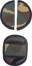 Gordelbeschermer voor Baby - Universele Gordelhoes geschikt voor vele merken - Gordelkussen voor Autostoel Groep 0 - Camouflage - Army
