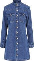 PIECES PCPERRY L/S DENIM DRESS-VI/NOOS BC Vrouwen Jurk - Maat XS