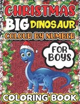 Christmas Big Dinosaur Colour By Number Coloring book For Boys