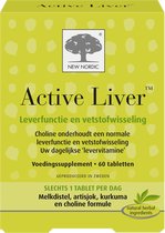 New Nordic Active Liver - Leverfunctie en vetstofwisseling - Voedingssupplement - 60 tabletten