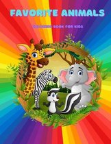 Favorite Animals - Coloring Book for Kids