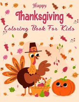 Happy Thanksgiving Coloring Book For Kids