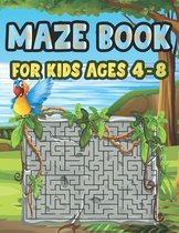 Maze Book For Kids Ages 4-8