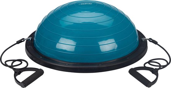 Avento Balanstrainer + 2 weerstandsbanden - Ø 58 cm - Zwart/Blauw