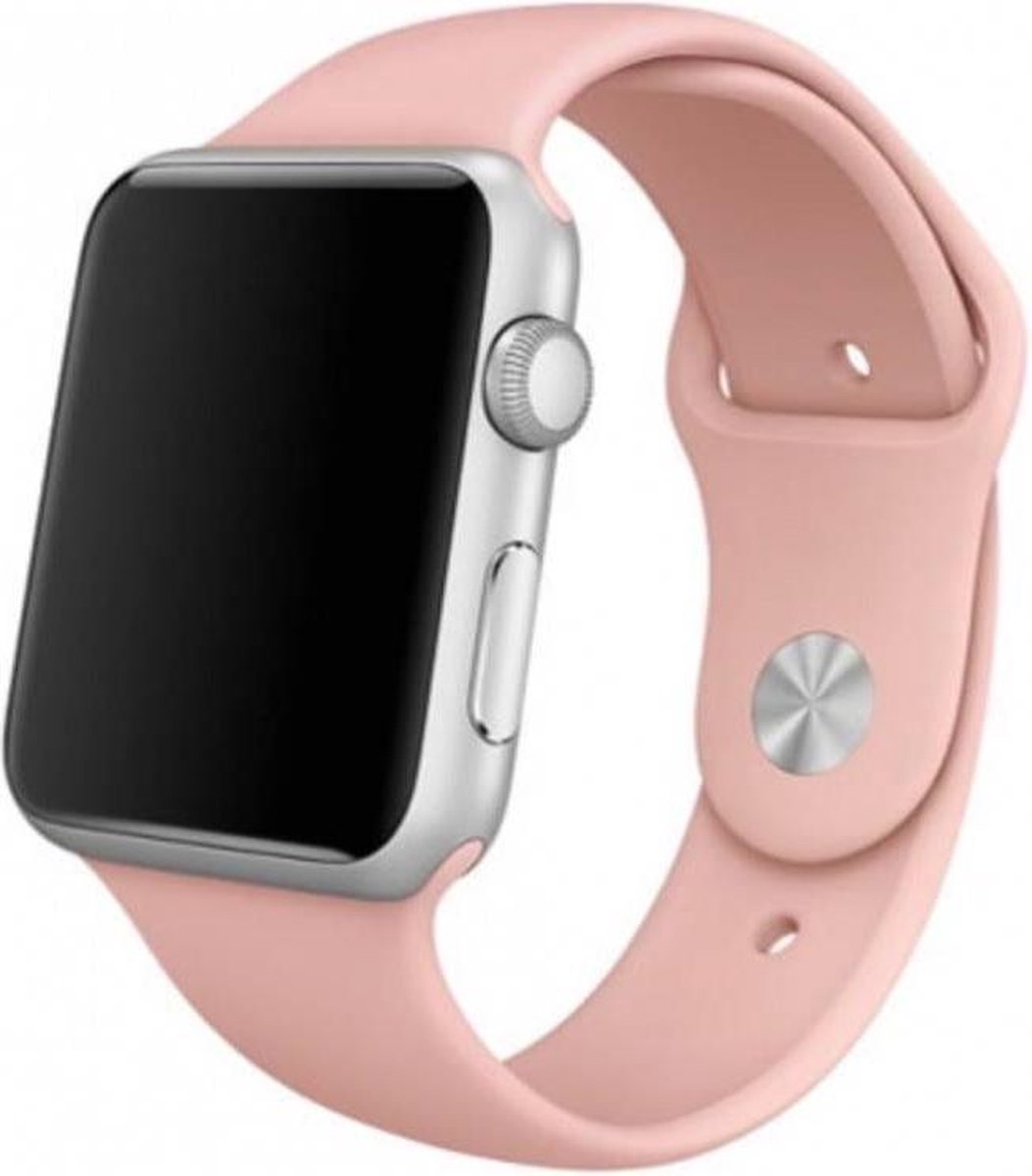 Bandje geschikt voor de Apple Watch 38mm oudroze sport bandje - 38mm SM |  bol.com