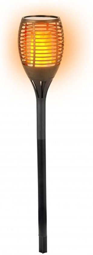 Solarlamp LED vlam 72 lampjes - elektrische fakkel solar LED 77 kunststof... | bol.com