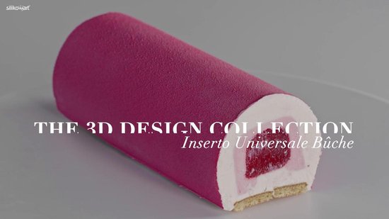 Silikomart - Moule de cuisson design 3D - Silicone - Insert Buche & Cake