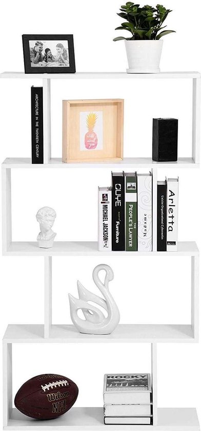 7-Laags Moderne Houten Boekenkast - Open Kubusplank voor Woonkamer, Sl 7-Laags Moderne Houten Boekenkast - Open Kubusplank voor Woonkamer, Sl