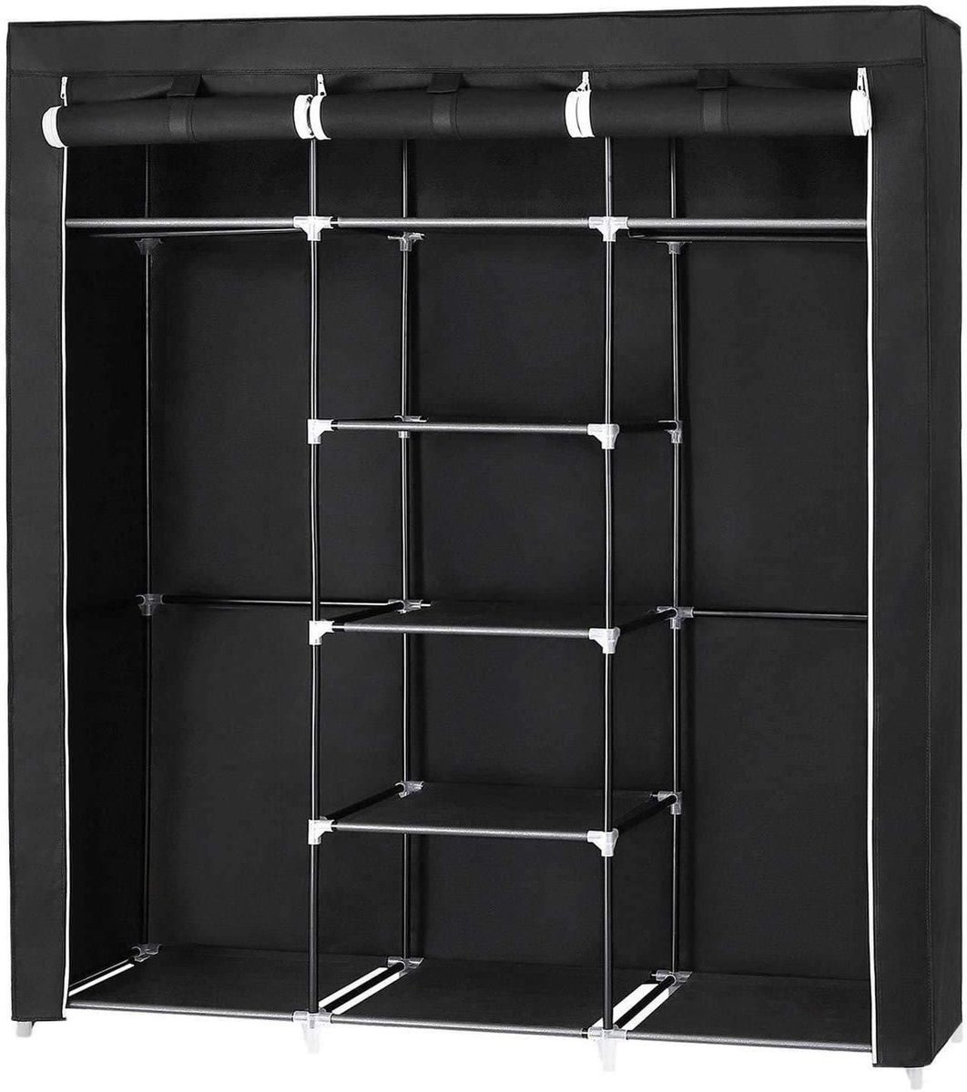 Nancy's - XXL Canvas Garderobekast - Kledingkast - Opbergkast - Opvouwbare Garderobe Kast