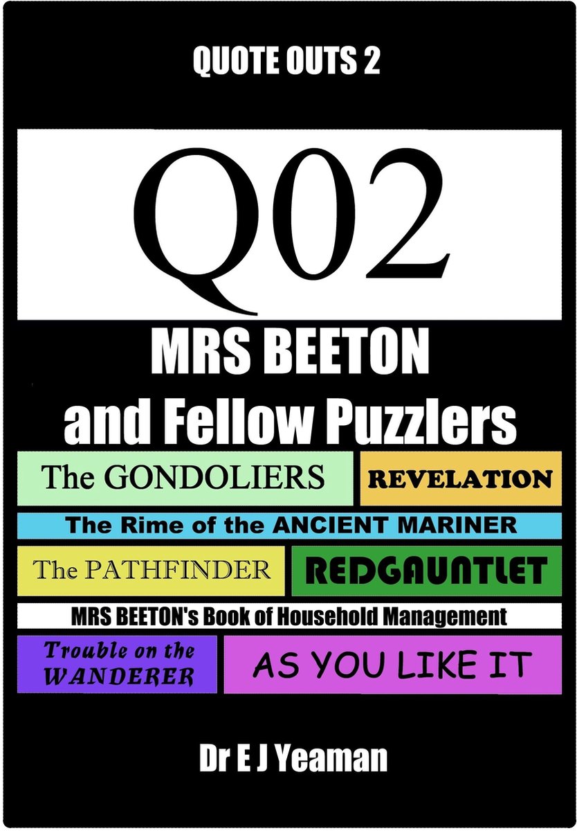 Mrs Beeton and Fellow Puzzlers (Quote-Outs 2)