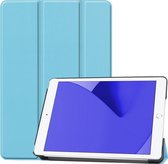 Hoes Geschikt voor iPad 10.2 2019/2020 Hoes Luxe Hoesje Book Case - Hoesje Geschikt voor iPad 7/8 Hoes Cover - Lichtblauw