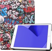 Hoes Geschikt voor iPad 10.2 2019/2020 Hoes Luxe Hoesje Book Case - Hoesje Geschikt voor iPad 7/8 Hoes Cover - Graffity