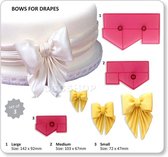 JEM Bows For Drapes Set/3 | Draperie strikken