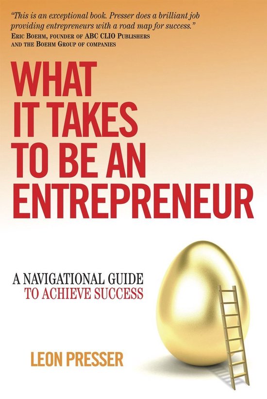 What It Takes To Be An Entrepreneur - cover