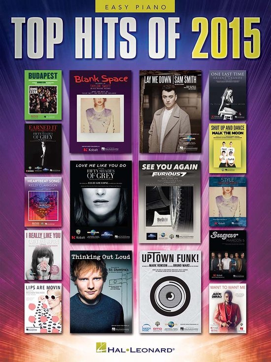Top Hits of 2015 Songbook - cover