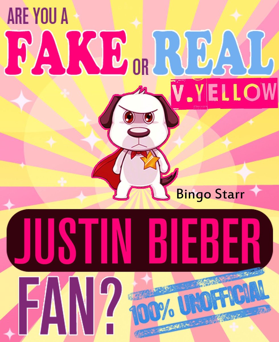 Are You a Fake or Real Justin Bieber Fan? Version Yellow - The 100% Unofficial Quiz and Facts Trivia Travel Set Game