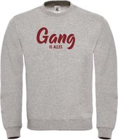 Wintersport sweater grijs Gang is alles - soBAD. | Foute apres ski outfit | kleding | verkleedkleren | wintersporttruien | wintersport dames en heren