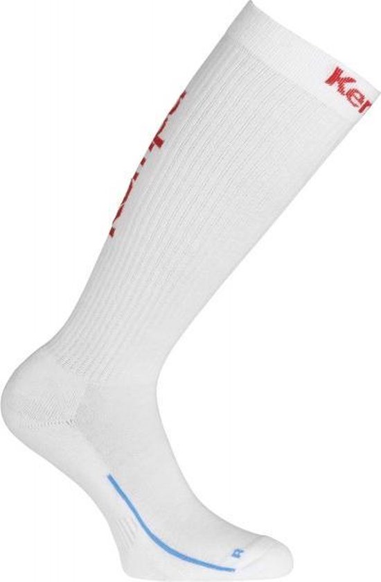 Kempa Sock Long - Wit / Rouge - taille 46-50