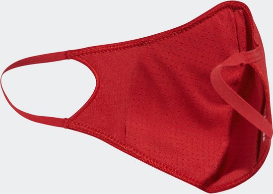adidas Mondkapje 3-Pack - rood - maat One size | bol.com