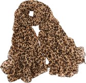 Sorprese Luipaard print – sjaal dames – chiffon - Moederdag - Cadeau