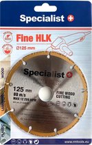 FINE HLK 125 x 22.23mm , carbide korrel gecoat all-cut blade