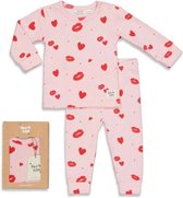 Feetje Premium Sleepwear Pyjama Love Lesley - Roze MT. 68