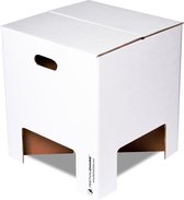 Dutch Design Brand - Dutch Design Chair - kartonnen krukje - Wit - White