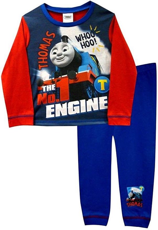 Thomas de -kinder-pyjama- rood/blauw- maat 86/92 | bol.com