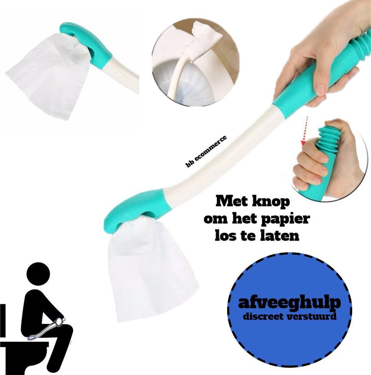 MedComfort Toilet Hulpmiddel Beperkte Handgrip Verlengt Reikwijdte 