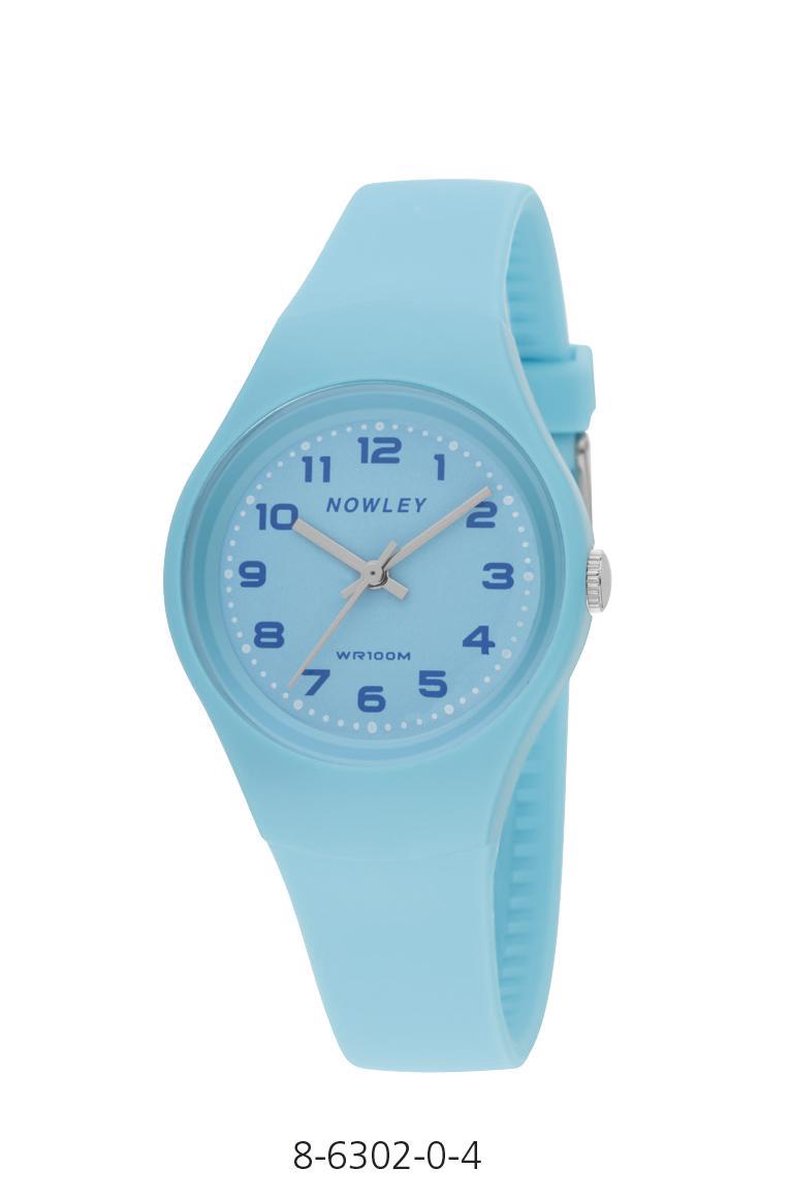 Nowley 8-6311-0-5 analoog horloge 34 mm 100 meter blauw
