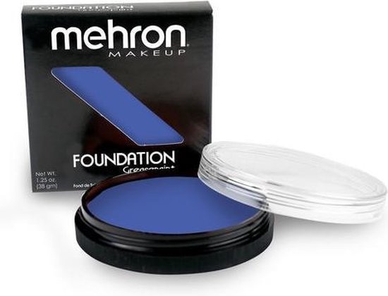 Foto: Mehron dekkende foundation greasepaint blauw