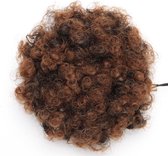 Afro Puff kleur 1/30 zwart/bruin Afro bun 50gram hair extensions ponytail