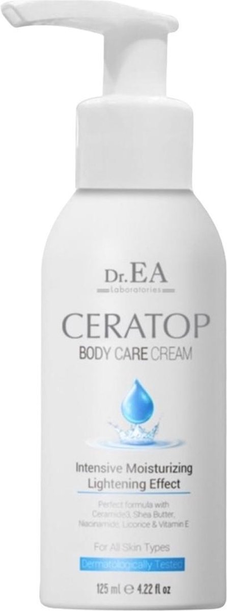 Dr EA Laboratories© | Ceratop | Body Care Cream | Lichaamsverzorging Creme | Hydraterend en Verzorgend | Anti aging Effect | Natuurlijke Ingredienten | Alle Huidtypes | Dermatologisch Getest | Pomp | Wit | 125 ML