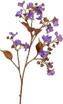 Viv! Home Luxuries Hortensiatak - zijden bloem - lavendel met goud - 78cm - topkwaliteit