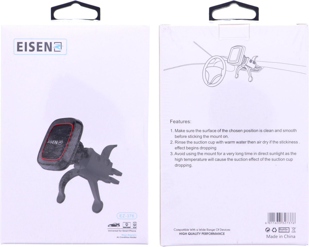 EISENZ Magic Magnetisch Air Condition Holder - Universeel voor alle Smart Phones