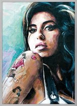 Poster - Amy Winehouse Painting - 71 X 51 Cm - Multicolor