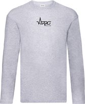 FitProWear T-Shirt Lange Mouwen Heren - Grijs - Maat M - Longsleeve - Shirt met lange mouwen - T-Shirt lange mouw - Trui - Sweater - Casual kleding - Sportkleding